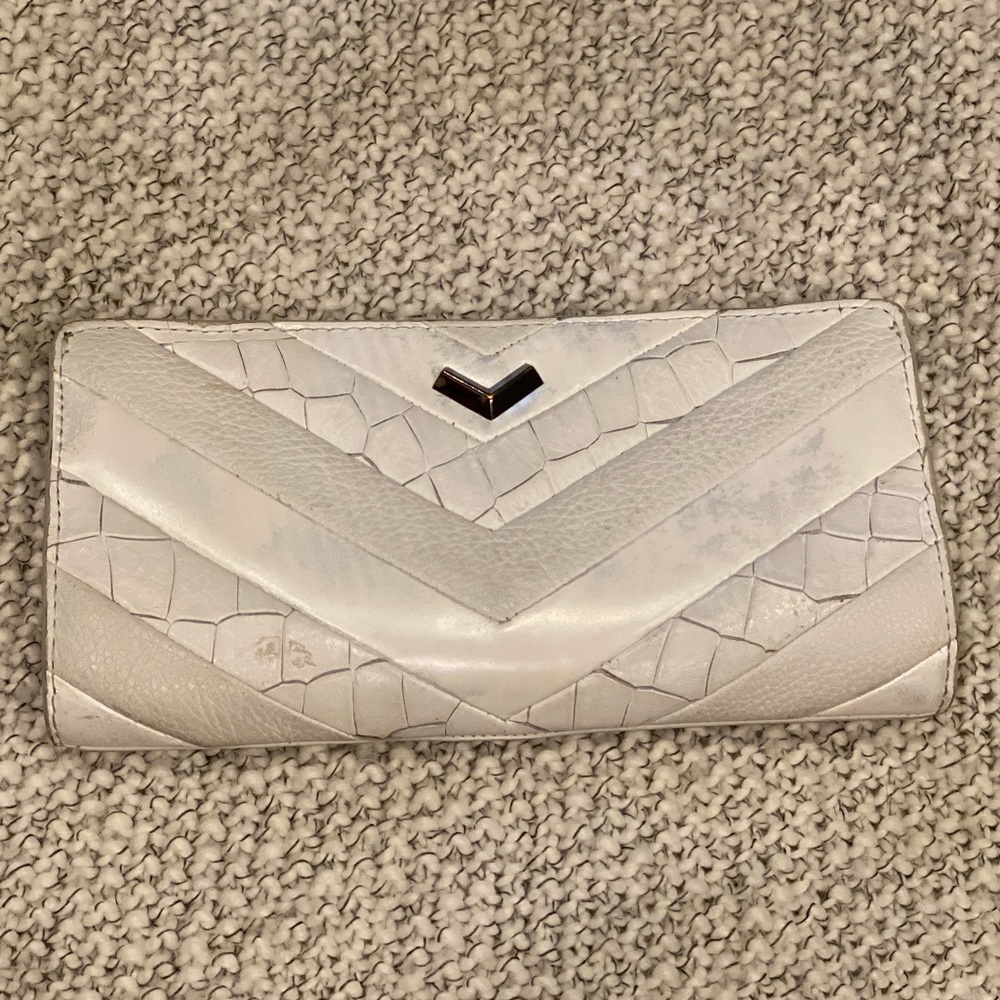 Botkier White Soho Snap Bifold Wallet